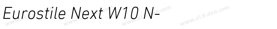 Eurostile Next W10 N字体转换
